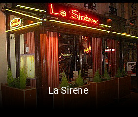Réserver une table chez La Sirene maintenant