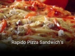 Rapido Pizza Sandwich's réservation en ligne