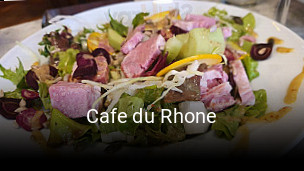 Cafe du Rhone réservation de table