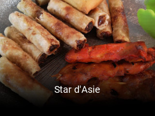 Star d'Asie réservation de table