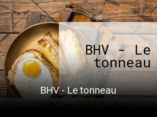 BHV - Le tonneau réservation de table