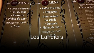 Les Lanciers réservation de table