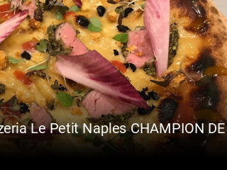 Pizzeria Le Petit Naples CHAMPION DE FRANCE réservation