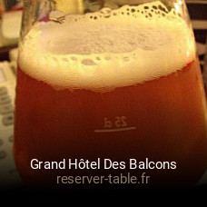 Grand Hôtel Des Balcons réservation de table