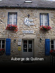 Auberge de Quilinen réservation de table