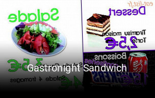 Gastronight Sandwich réservation en ligne