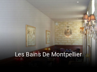 Les Bains De Montpellier réservation de table
