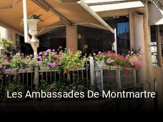 Réserver une table chez Les Ambassades De Montmartre maintenant