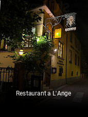 Restaurant a L'Ange réservation de table