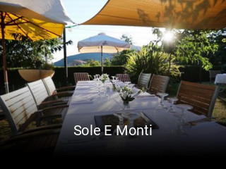 Sole E Monti réservation de table