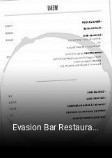 Evasion Bar Restaurant réservation de table