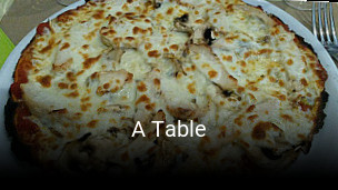 A Table réservation de table