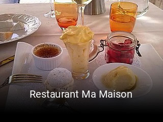 Restaurant Ma Maison réservation de table