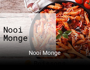 Nooi Monge réservation de table