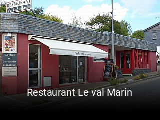 Réserver une table chez Restaurant Le val Marin maintenant