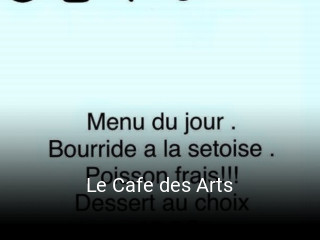 Le Cafe des Arts réservation de table