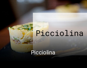 Picciolina réservation en ligne