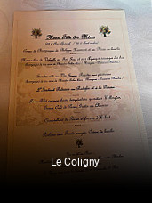 Le Coligny réservation