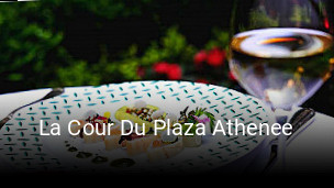 La Cour Du Plaza Athenee réservation