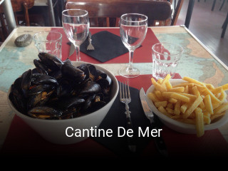 Cantine De Mer réservation de table