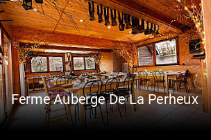 Ferme Auberge De La Perheux réservation en ligne