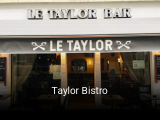 Réserver une table chez Taylor Bistro maintenant