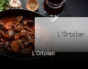L'Ortolan réservation