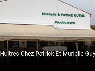 A Huitres Chez Patrick Et Murielle Guyau réservation en ligne