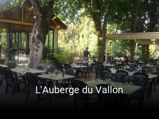 Réserver une table chez L'Auberge du Vallon maintenant