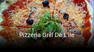 Pizzeria Grill De L'ile réservation en ligne