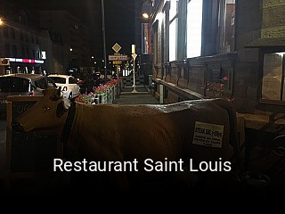 Restaurant Saint Louis réservation de table