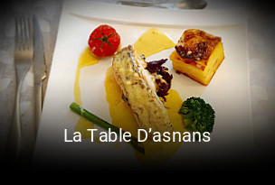 La Table D’asnans réservation