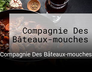 Compagnie Des Bâteaux-mouches réservation de table