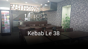 Kebab Le 38 réservation de table