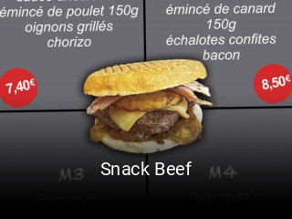 Snack Beef réservation en ligne