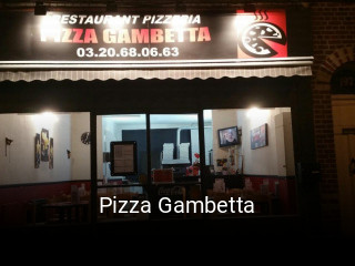 Pizza Gambetta réservation en ligne