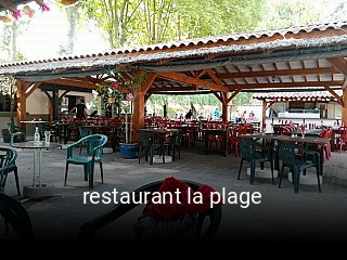 restaurant la plage réservation de table