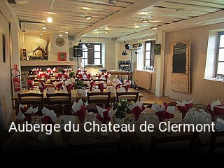 Réserver une table chez Auberge du Chateau de Clermont maintenant