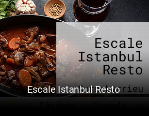 Escale Istanbul Resto réservation de table