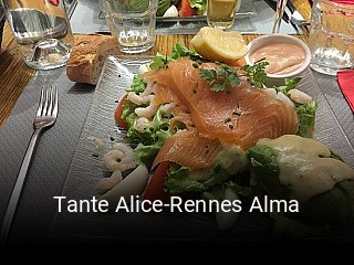 Réserver une table chez Tante Alice-Rennes Alma maintenant