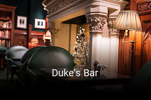 Réserver une table chez Duke's Bar maintenant