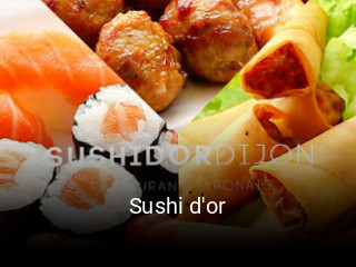 Sushi d'or réservation