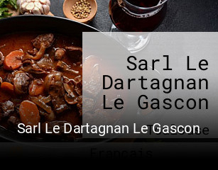 Sarl Le Dartagnan Le Gascon réservation de table