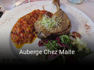 Auberge Chez Maite réservation de table