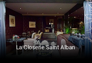 La Closerie Saint Alban réservation de table