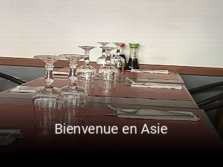 Bienvenue en Asie réservation de table