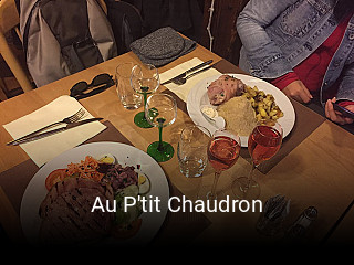 Au P'tit Chaudron réservation de table