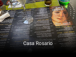 Casa Rosario réservation de table