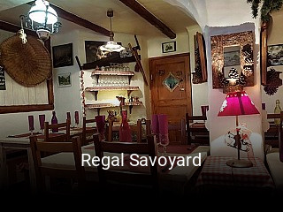 Réserver une table chez Regal Savoyard maintenant