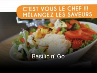 Basilic n' Go réservation